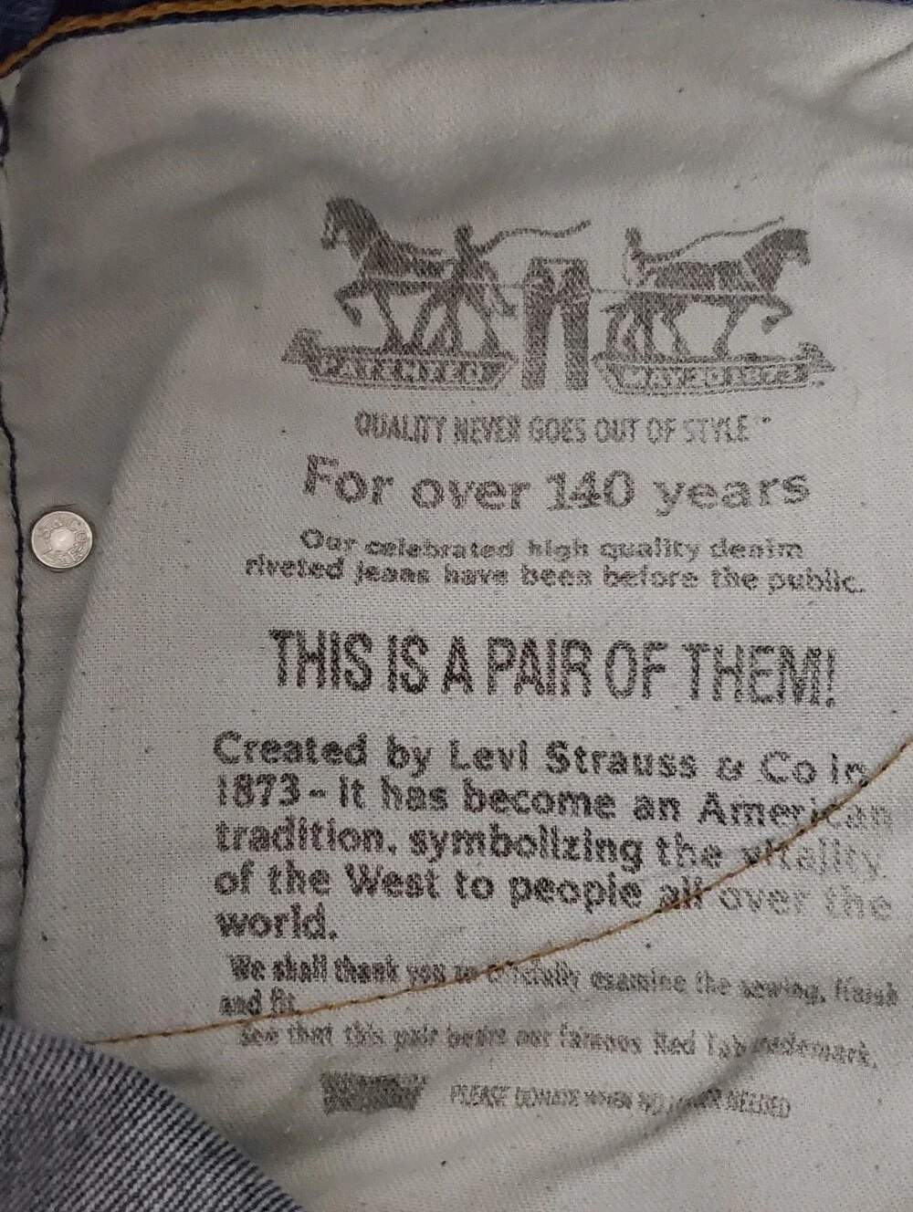 Levi's 517 Men's W36 Dark Wash Denim Jean Shorts Y2K Western Workwear Vintage